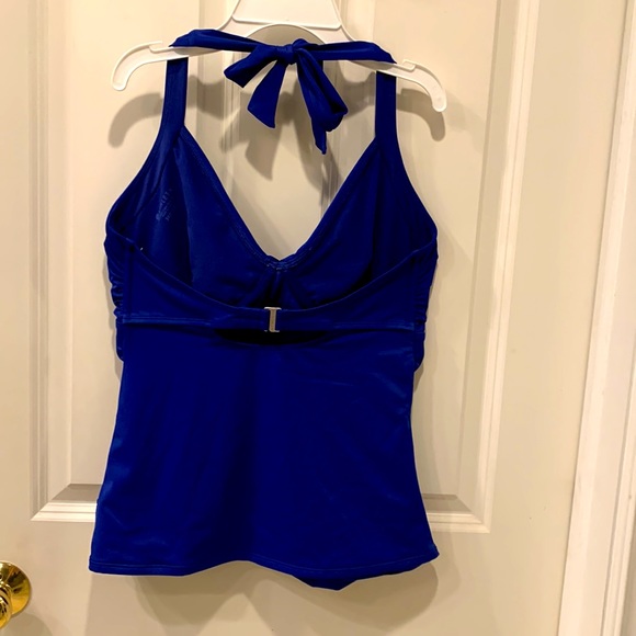 Athleta tanking bathing suit top Size 36D/DD cobalt blue - Picture 2 of 8